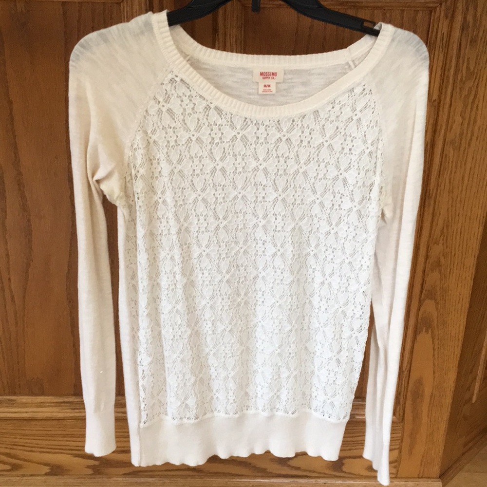 White Lace Sweater